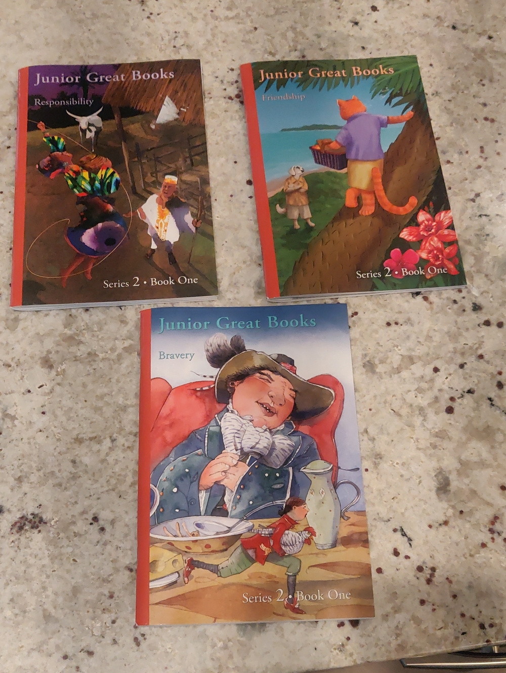 Set of 3 Junior Series 2 Young Readers Paperback Books Educational Y2K Retro